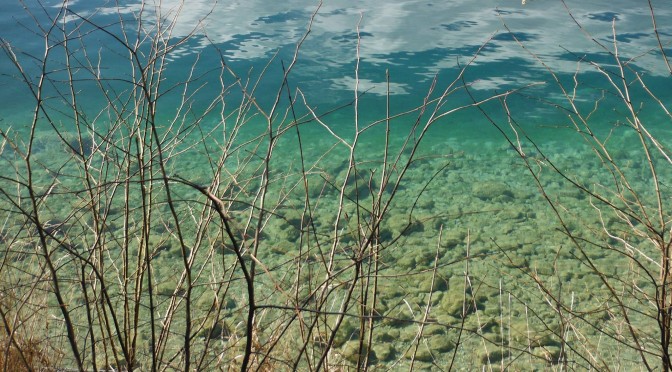 Attersee, Steinschlagtafel, Februar 2014